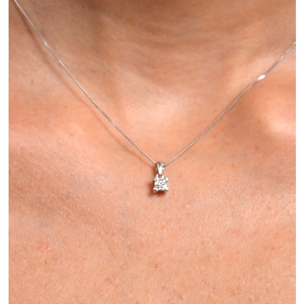 Olivia Platinum Diamond Pendant Necklace 0.50CT G/VS - Image 4