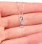 Alice Emerald Cut 18K White Gold Diamond Pendant Necklace 0.25CT H/SI - image 3