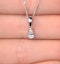 Keira 18K White Gold Pear Shape Diamond Pendant Necklace 0.25CT H/SI - image 4
