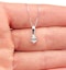 Keira 18K White Gold Pear Shape Diamond Pendant Necklace 0.33CT G/VS - image 4