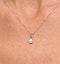 Keira 18K White Gold Pear Shape Diamond Pendant Necklace 0.33CT G/VS - image 3