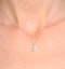 Ella 18K White Gold Diamond Pear Shape Pendant 0.70ct G/VS - image 4