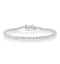 Diamond Tennis Bracelet Rubover Style 3.00ct 9K White Gold - image 1
