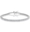 3ct Diamond Tennis Bracelet Claw Set in 9K White Gold - image 1