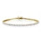 4ct Diamond Tennis Bracelet Claw Set in 9K Yellow Gold - image 1