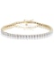 6ct HSi Lab Diamond Tennis Bracelet Claw Set in 9K Yellow Gold - image 1