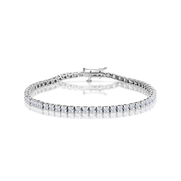 5ct Diamond Tennis Bracelet Claw Set in 9K White Gold - Image 1