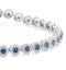 1.62ct Sapphire and 1ct Diamond Stellato Bracelet in 9K White Gold - image 3