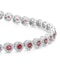 1.36ct Ruby and 1ct Diamond Stellato Bracelet in 9K White Gold - image 3