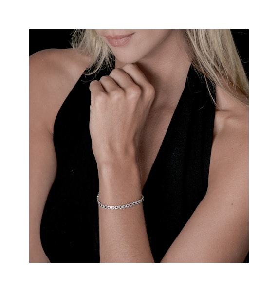 1.36ct Ruby and 1ct Diamond Stellato Bracelet in 9K White Gold - Image 2