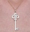 Allura Collection Key Diamond Pendant Necklace 0.07ct in 9K Gold - image 3