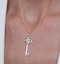 Allura Collection Key Diamond Pendant Necklace 0.07ct in 9K Gold - image 4