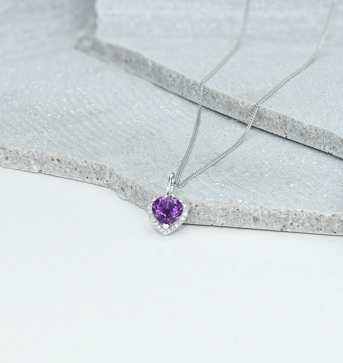 10K Gold deals Amethyst Pendant Necklace