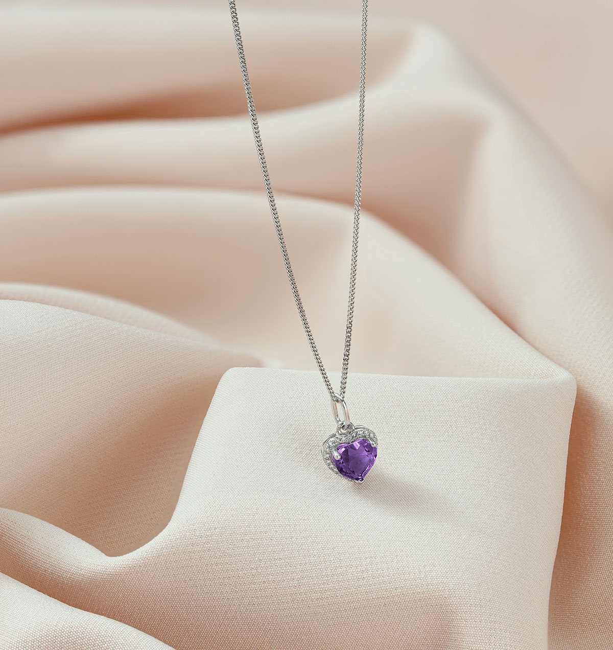 White gold store amethyst jewelry