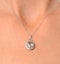 Aquamarine 2.69ct And Diamond 9K White Gold Pendant Necklace - image 4