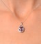 Amethyst 2.34CT And Diamond 9K White Gold Pendant Necklace - image 4