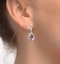 Amethyst 2.47CT And Diamond 9K White Gold Earrings - image 4