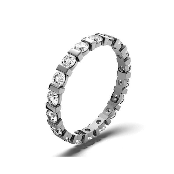 Eternity Ring Hannah 18K White Gold Diamond 1.00ct G/Vs - Image 1