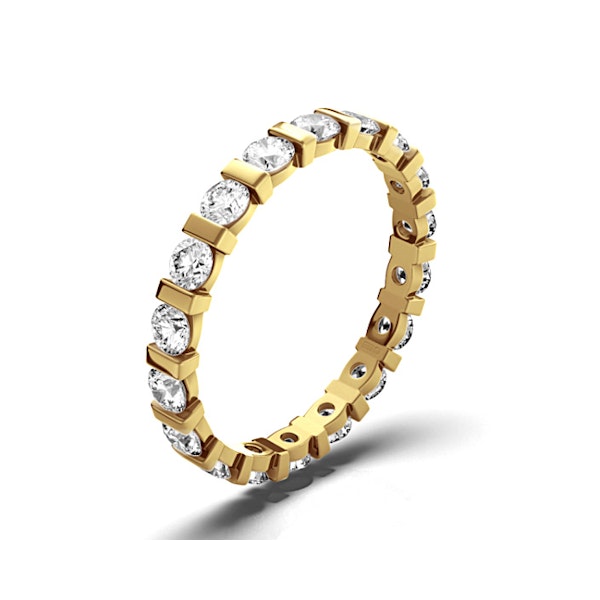 Eternity Ring Hannah 18K Gold Diamond 1.00ct H/Si - Image 1