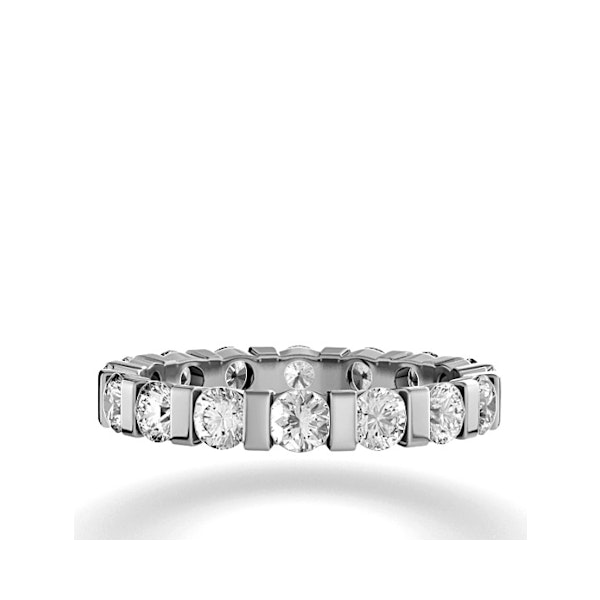 Eternity Ring Hannah 18K White Gold Diamond 3.00ct H/Si - Image 2