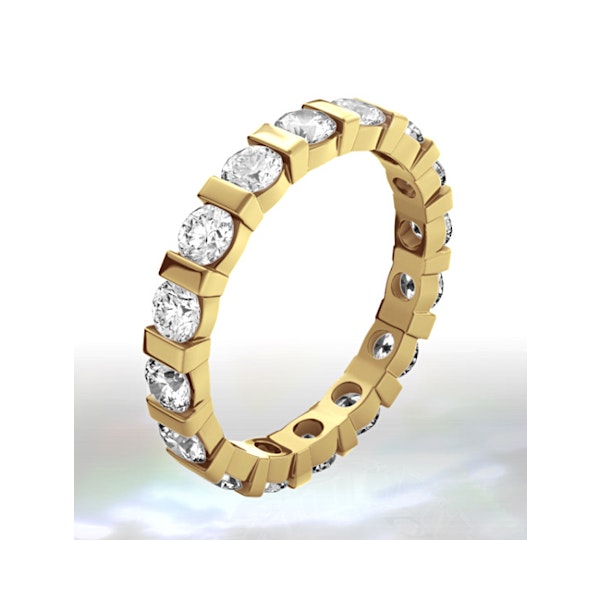 Eternity Ring Hannah 18K Gold Diamond 2.00ct H/Si - Image 1