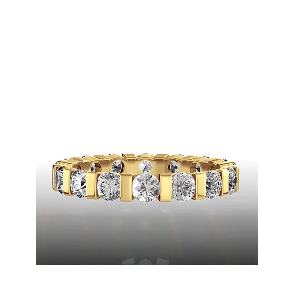 Eternity Ring Hannah 18K Gold Diamond 2.00ct H/Si - Image 2