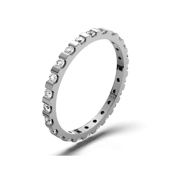 Eternity Ring Hannah 18K White Gold Diamond 0.50ct H/Si - Image 1