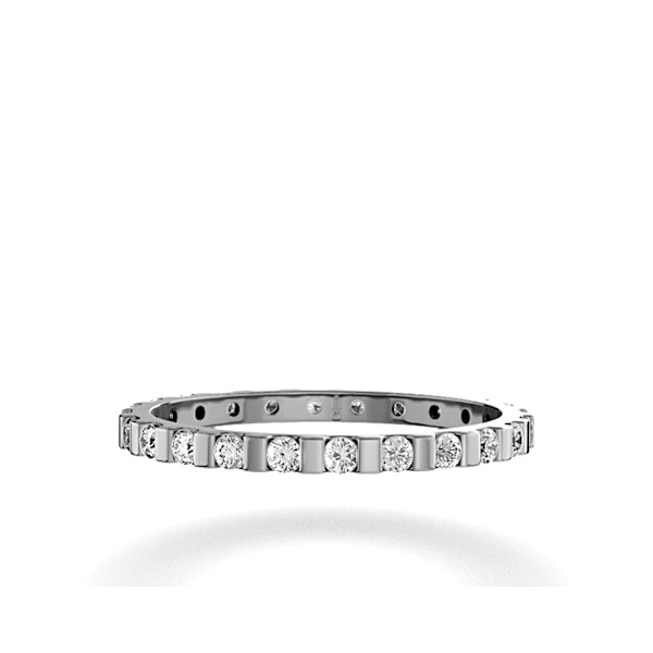 Eternity Ring Hannah 18K White Gold Diamond 0.50ct H/Si - Image 2