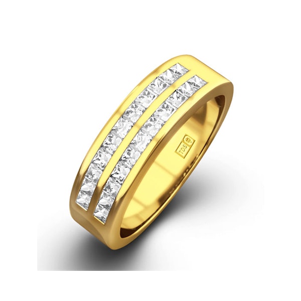 HOLLY 18K Gold Diamond ETERNITY RING 0.50CT H/SI - Image 1