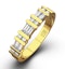 JESSICA 18K Gold Diamond ETERNITY RING 0.50CT G/VS - image 1