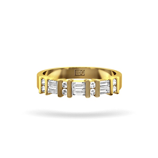 JESSICA 18K Gold Diamond ETERNITY RING 0.50CT G/VS - Image 2
