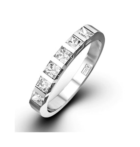 OLIVIA PLATINUM Diamond ETERNITY RING 0.50CT G/VS - Size N