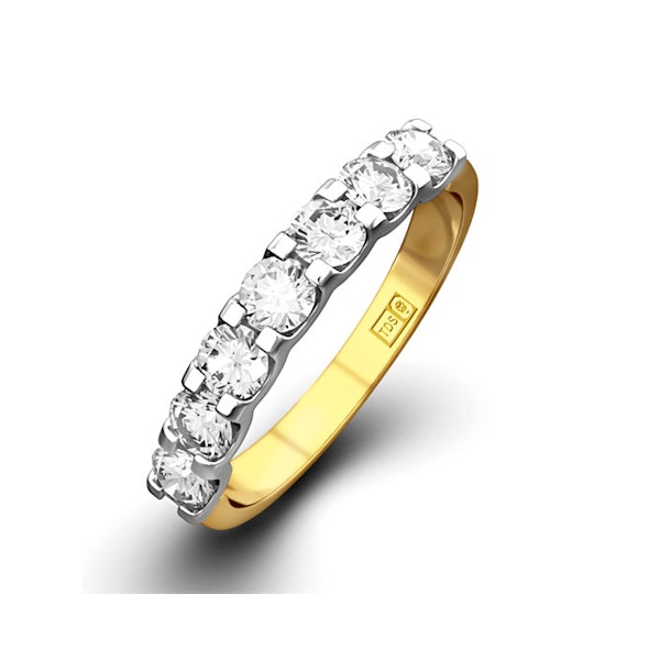 Chloe 18K Gold Lab Diamond Eternity Ring 0.50ct F/VS - Image 1