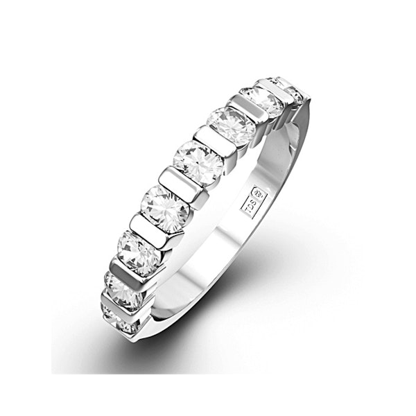 HANNAH 18K White Gold Diamond ETERNITY RING 1.00CT G/VS - Image 1