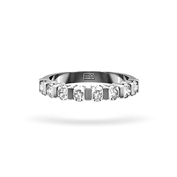 HANNAH 18K White Gold Diamond ETERNITY RING 0.50CT G/VS - Image 2