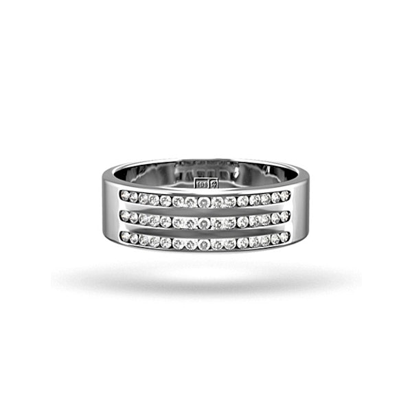 AMY 18K White Gold Diamond ETERNITY RING 0.50CT G/VS - Image 2