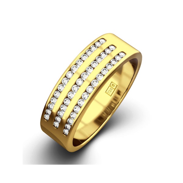 AMY 18K Gold Diamond ETERNITY RING 1.00CT G/VS - Image 1