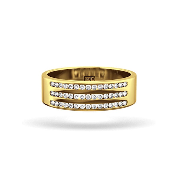 AMY 18K Gold Diamond ETERNITY RING 0.50CT G/VS - Image 2