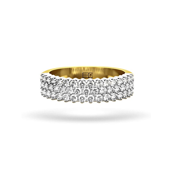 JASMINE 18K Gold Diamond ETERNITY RING 0.50CT H/SI - Image 2