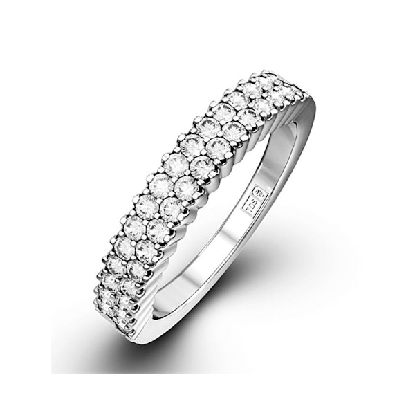 SOPHIE 18K White Gold Diamond ETERNITY RING 0.50CT H/SI - Image 1