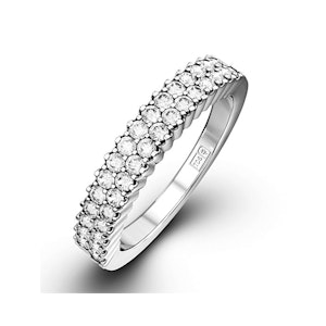 SOPHIE 18K White Gold Diamond ETERNITY RING 0.50CT H/SI