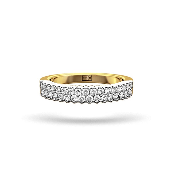 SOPHIE 18K Gold Diamond ETERNITY RING 0.50CT G/VS - Image 2
