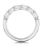 Helene Diamond Eternity Ring Oval Cut 1.25ct VVs Platinum Size O-W - image 3