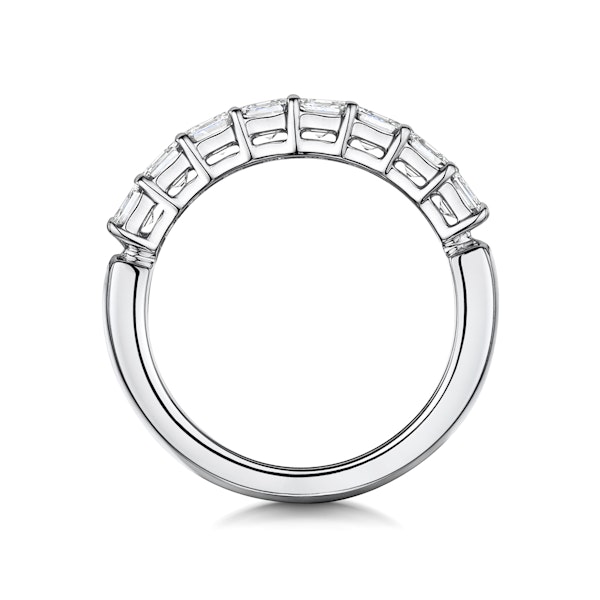 Simone Diamond Eternity Ring Asscher Cut 1.33ct VVs 18KW Size H-I - Image 3