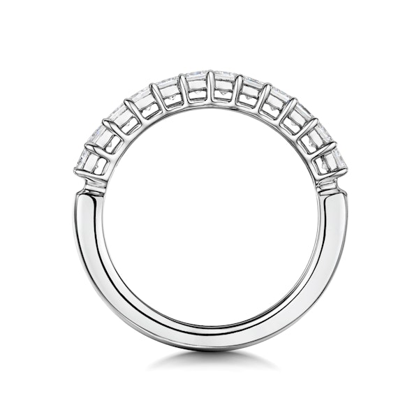 Clara Diamond Eternity Ring Princess Cut 0.88ct VVs Platinum Size H-I - Image 3