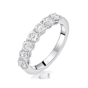 Lenora Diamond Eternity Ring Round Cut 1.8ct VVs Platinum Size J-N