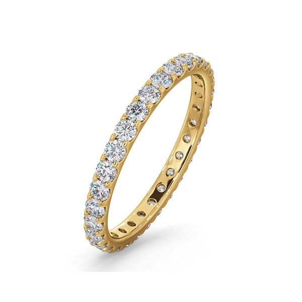 Erin Lab Diamond Eternity Ring 18K Gold 1.00ct H/Si - Image 1