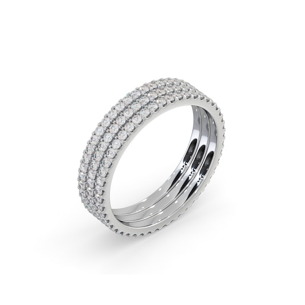 Eternity Ring Erin Diamond 1.50ct and Three Platinum Set - Image 2