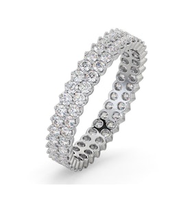 Eternity Ring Jasmine 18K White Gold Diamond 1.00ct G/Vs