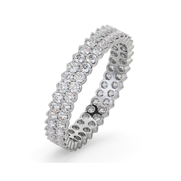 Eternity Ring Jasmine 18K White Gold Diamond 1.00ct H/Si - Image 1